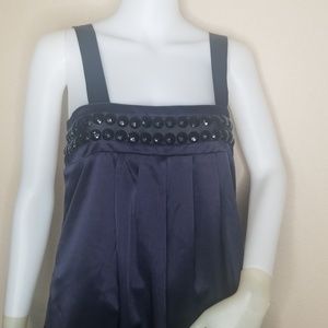 NWT STS SAIL TO SABLE NAVY BLACK STUDDED DRESS